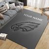 Individueller Name, Philadelphia Eagles Heim-Sofa-Dekoration für Wohnzimmer & Schlafzimmer, Rutschfeste Spiel-Flanell-Fußmatte für Spielzimmer