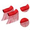 1 Pair Latin Dance Arm Sleeves Competitions Shiny Comfortable Tassel