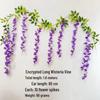 Wisteria Artificial Flower Vine for Decoration