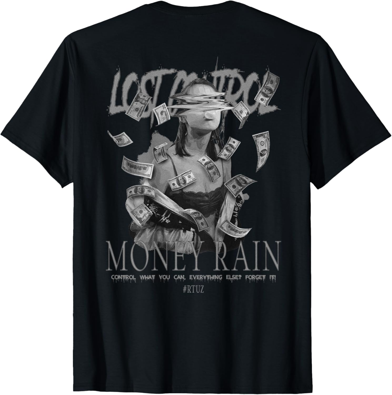 

/ Modern streetwear with backprint motif Modern hip hop vintage graffiti urban back print streetwear T-Shirt 5XL різнокольоровий