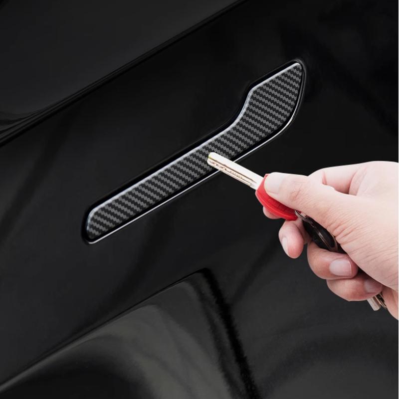 Auto Für Tesla Neues Model 3/Model Y Türgriff Klebt Kratzfest Kohlefaser Zubehör