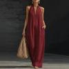  Spring and Summer New European and American Independent Station Simple, Elegant and Comfortable Sleeveless Jumpsuit