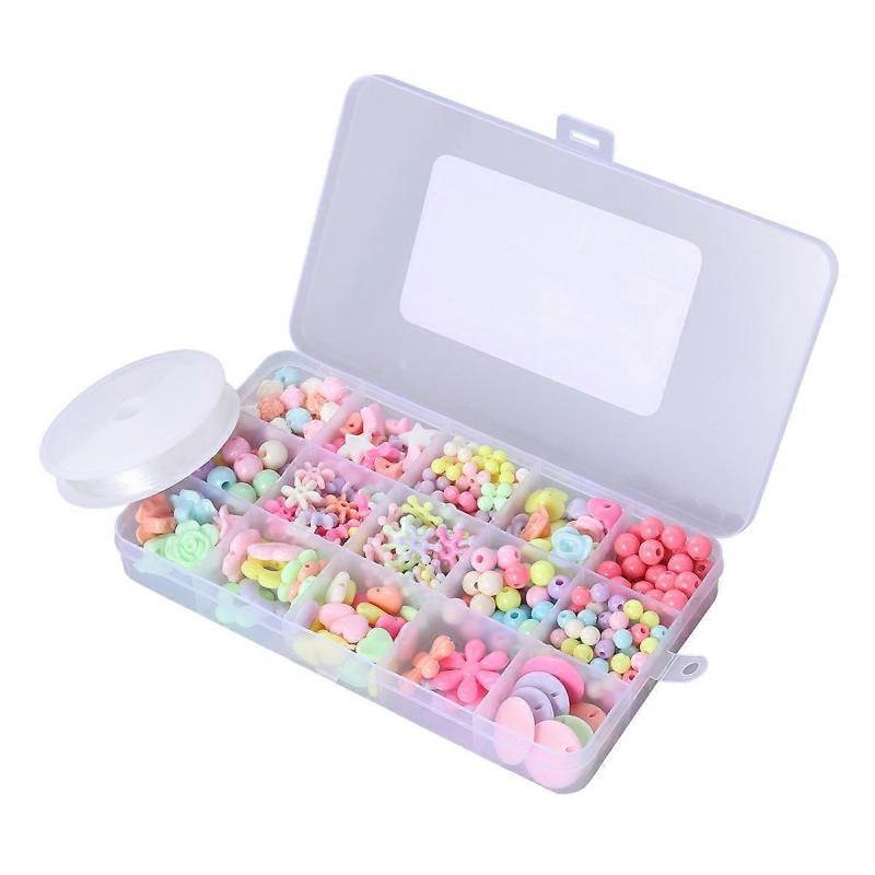 Kids Learning Toys Acrylic Beads Toy Educational Play Children Toys Various Shapes Cognitive Ability Improvement 330Pcs
