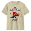 Unisexs Erling Haaland T-Shirts The Norway Walk Reine Baumwolle Oberteile Vintage Kurzarm Rundhals T-Shirts Sommer T-Shirts