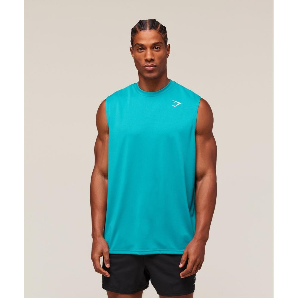 

Gymshark Oversized Performance Tank Jewel Teal A6a5u Tbtc 3XL