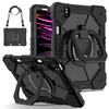 Heavy Duty Case for iPad Pro 11 4th 3th 2th 1th Air 5 4 10.9 Silicone + PC Shockproof Stand Tablet Cover with Shoulder Straps