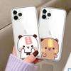 Bubu And Dudu Couple Phone Case For IPhone 15 Pro Max 11 12 13 14 Mini X XR 7 8 Plus SE2 Mobile Phone Shell Cartoon Animal Cover