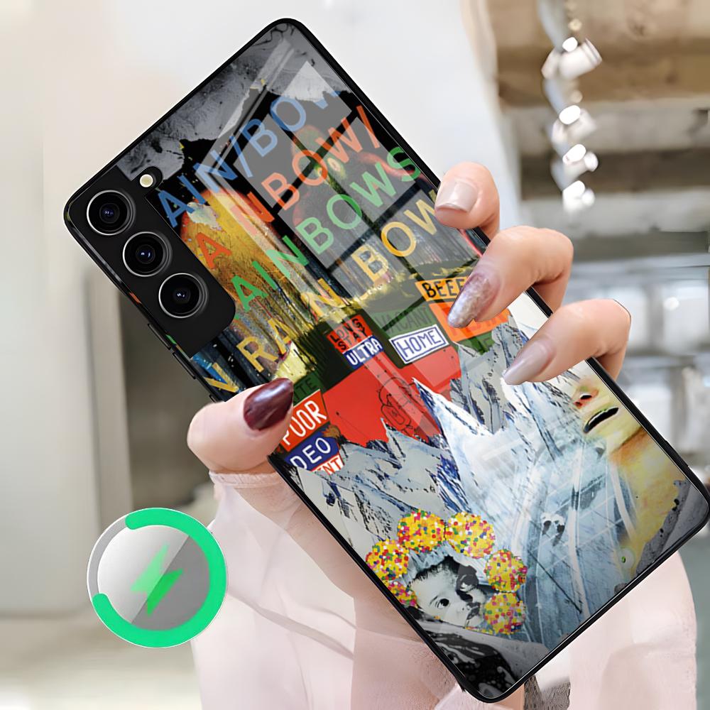 

Винтажный Чехол Для Телефона Radiohead Для Samsung S26 Ultra S25 Edge S23 S22 S21 S20 Ultra Plus S24 Fe A25 Магнитная Стеклянная Крышка Samsung S21 Plus
