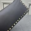Luxurious Women's Cowhide Rivet Crossbody Shoulder Bag - Versatile Solid Color Flap Design