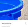 Extra Large Thickened Household Water Storage Bucket with Lid, White, for Fermentation & Enzyme Processing.