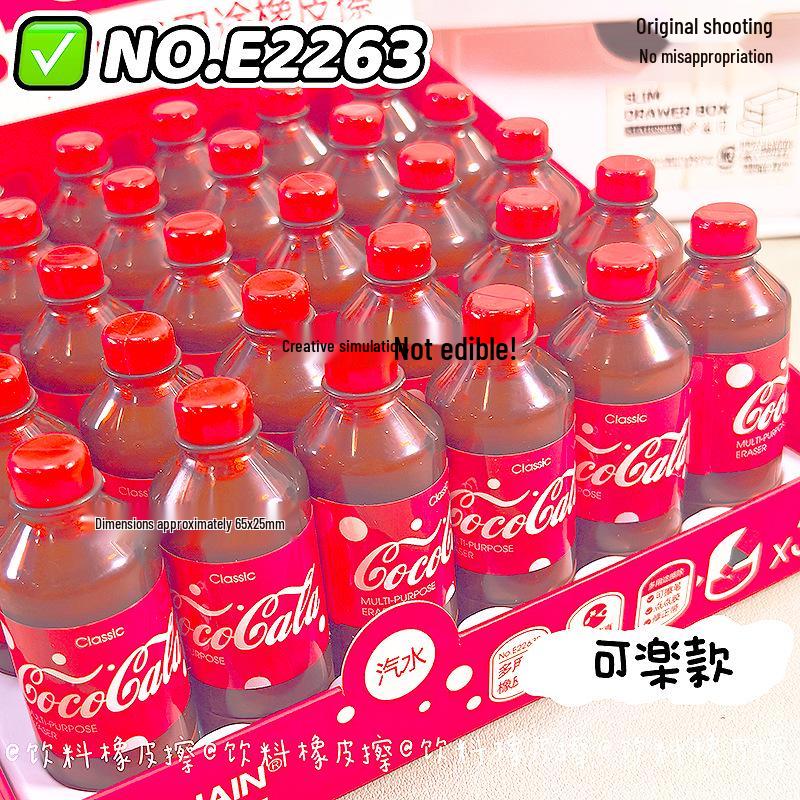 Fun & Fresh Cola Bottle Eraser – Creative Student Gift
