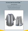 Men's Two-Piece Summer Set: Short Sleeve Tee & Five-Point Pants – Trendy, Sporty, Casual