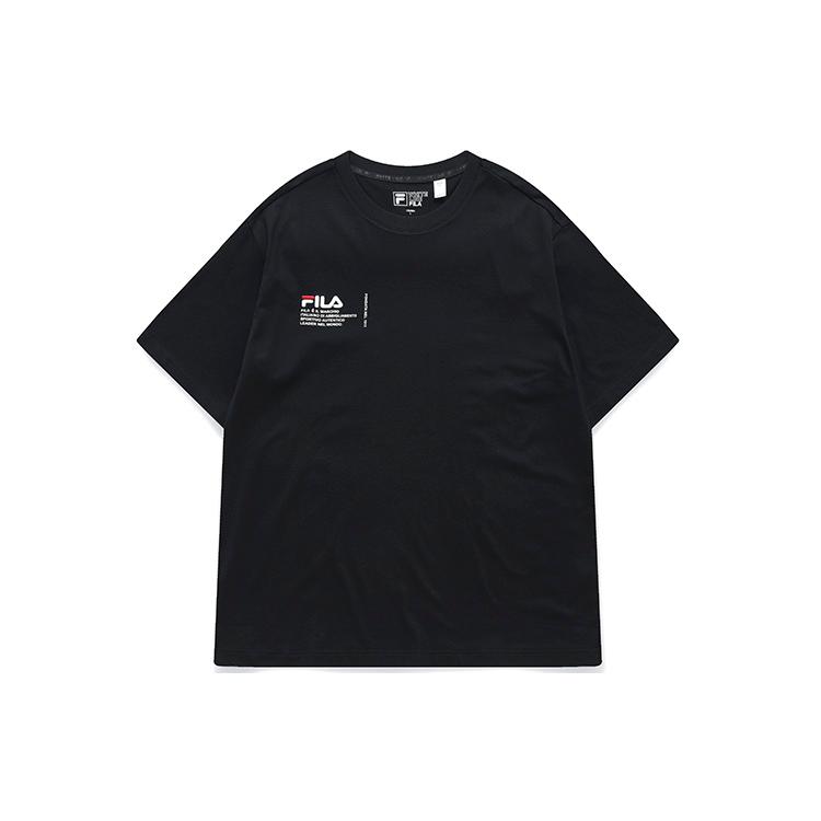 FILA Drop Shoulder Sleeve T-Shirt Men s Jet Black F11M219105FBK M