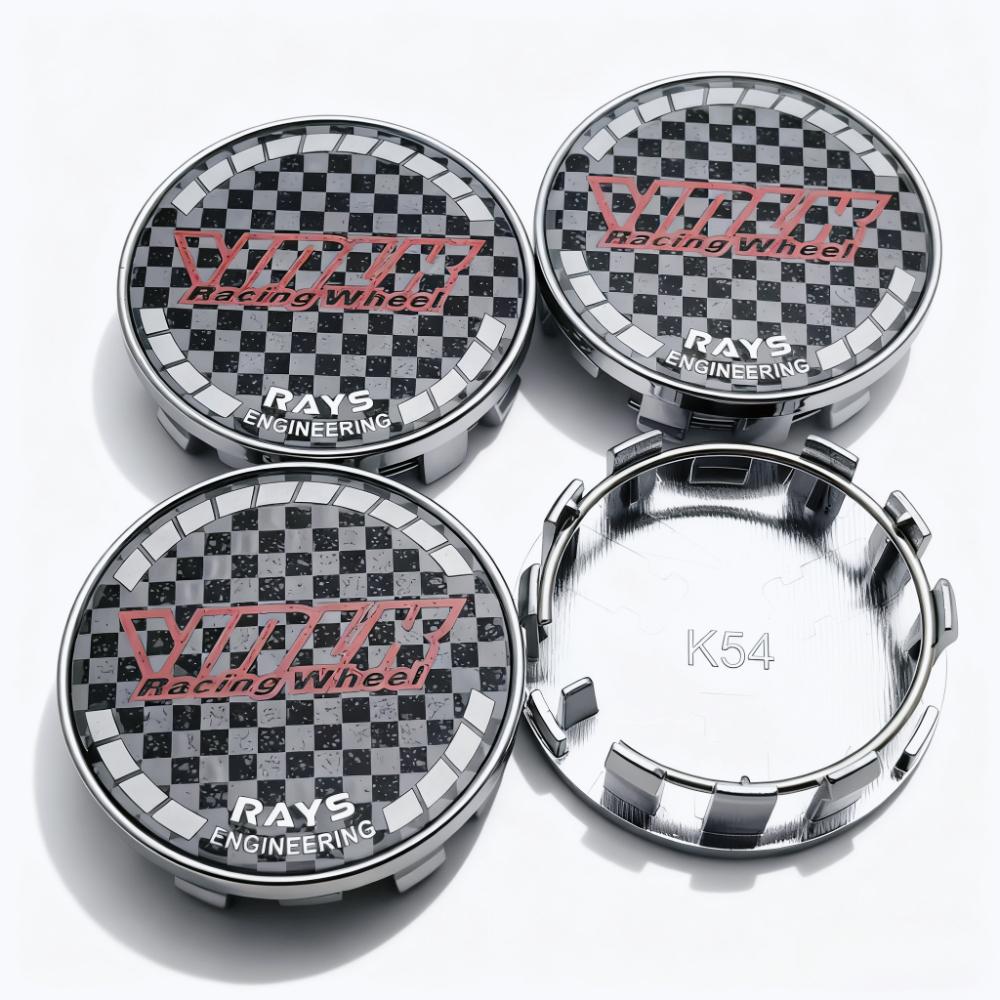 4pcs VOLK Racing Logo Emblem Car Wheel Center Caps 54MM 50MM Wheels Hub Cap RAYS Badge Rim Hubcaps Cover Replace Car Accessories