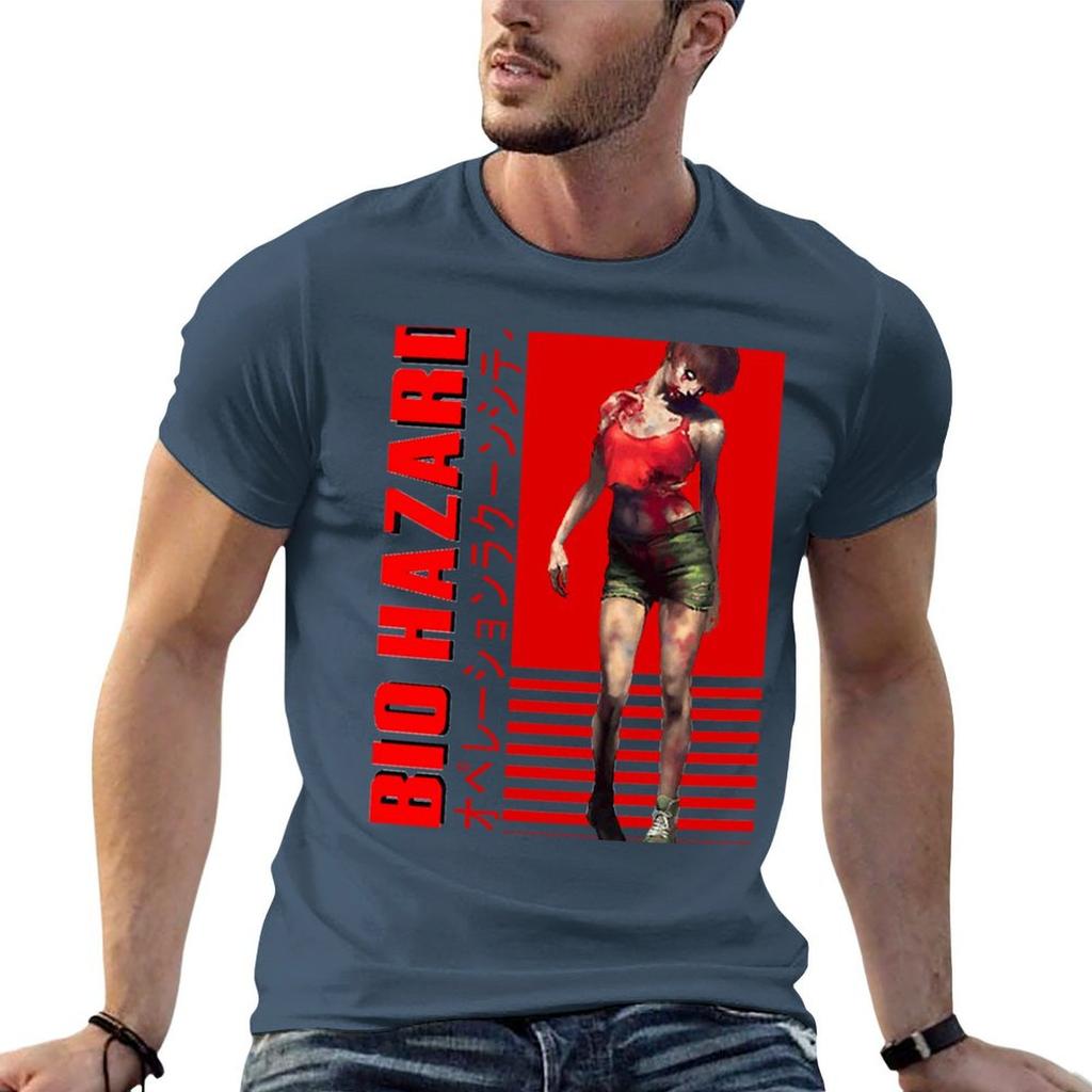 Biohazard Tshirt Holiday Casual Short Sleeve Top