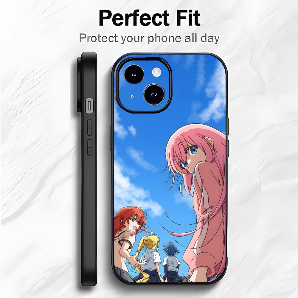 Fun Japanese Anime B-BOCCHI THE ROCK! Phone Case Phone Case Soft Packaging Lightweight For iPhone17 16 15 14 13ProMax
