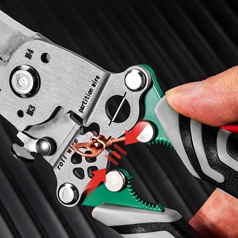 1Pc Multifunctional Foldable Thickened 18-in-1 Wire Stripping Pliers,