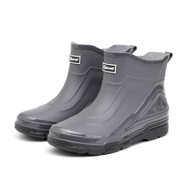 Pantofi de ploaie bărbați tub mediu cizme de ploaie tub scurt pantofi de apă la modă antiderapanți impermeabili tub scurt talpă groasă PVC rezistent la uzură cizme de lucru pentru apă