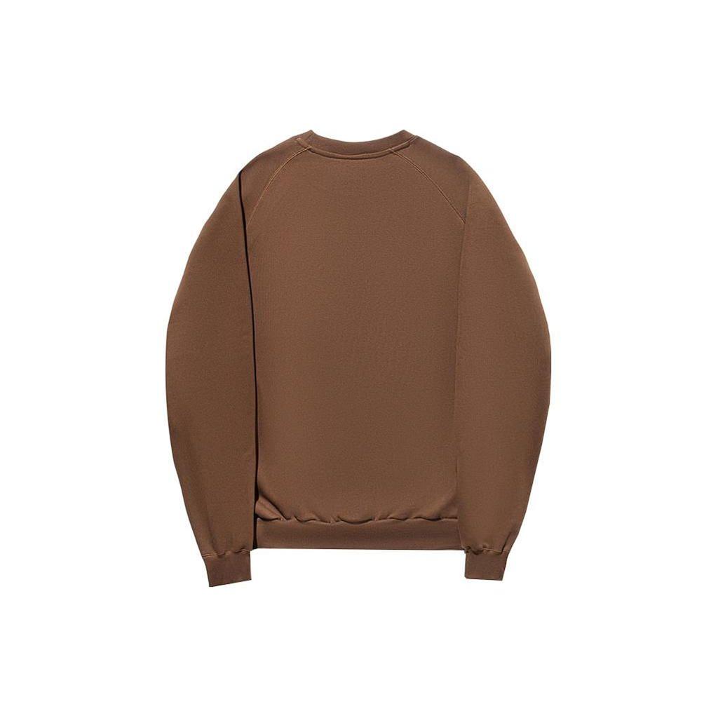 Li Ning Schriftzug Rundhals-Pullover Sweatshirt Unisex Sweatshirt Erdfarben AWDT693-3