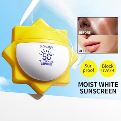 BIOAQUA SPF 50+ Sunscreen for Face Body Neck Solar Blocker UV Protection Moisturizing Brightening Sun Cream Solar Protector