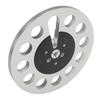 1 4 7 Inch Empty Tape Reel Professional 11 Holes Wind Resistance Metal Takeup Reel for NAB Recording Silver