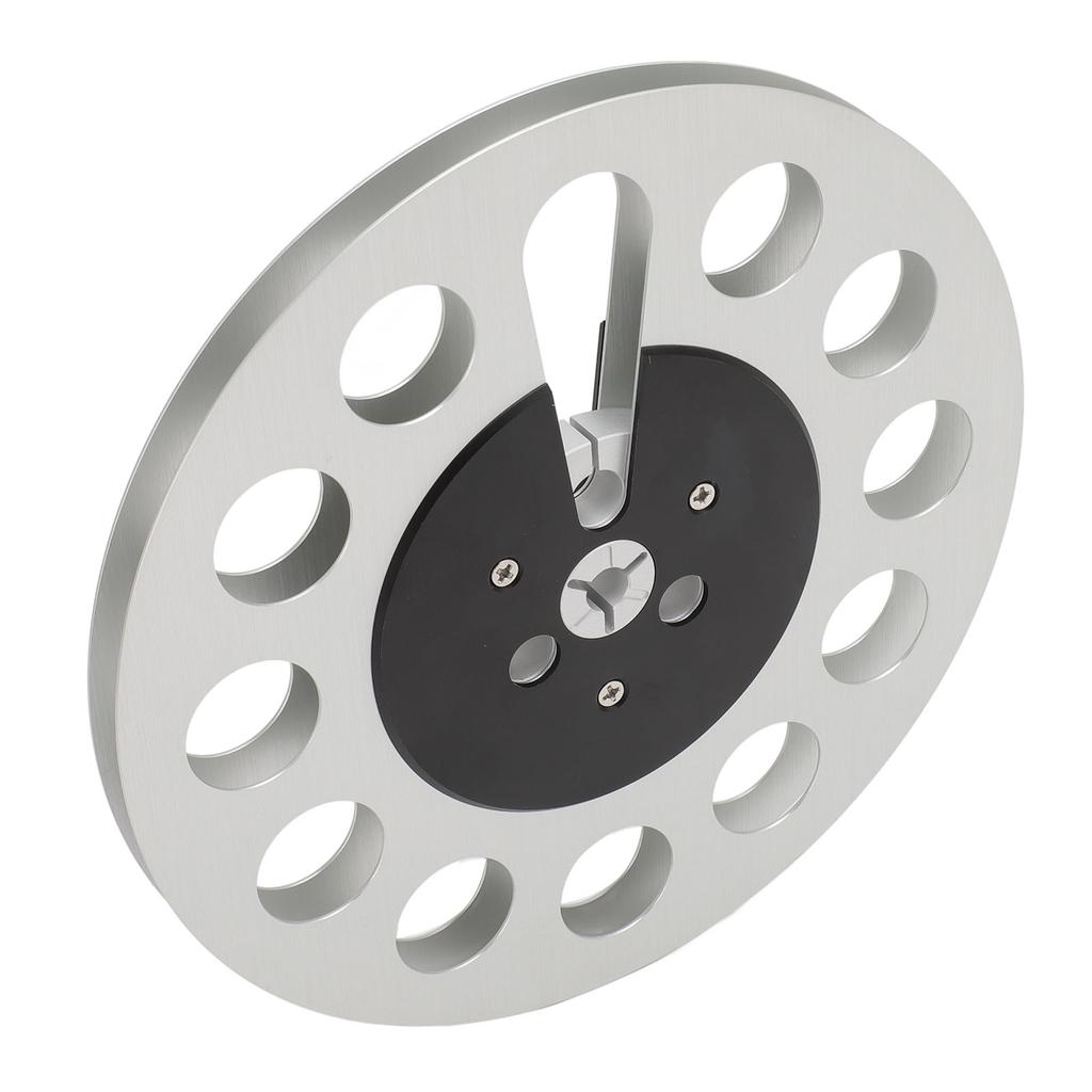 1 4 7 Inch Empty Tape Reel Professional 11 Holes Wind Resistance Metal Takeup Reel for NAB Recording Silver