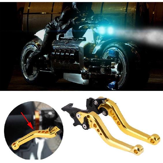 

Acouto Clutch Brake Lever 22mm 7/8 CNC Aluminum Motorcycle Clutch Drum Brake Lever Handle Universal for Motorcycles Below Small Displacement