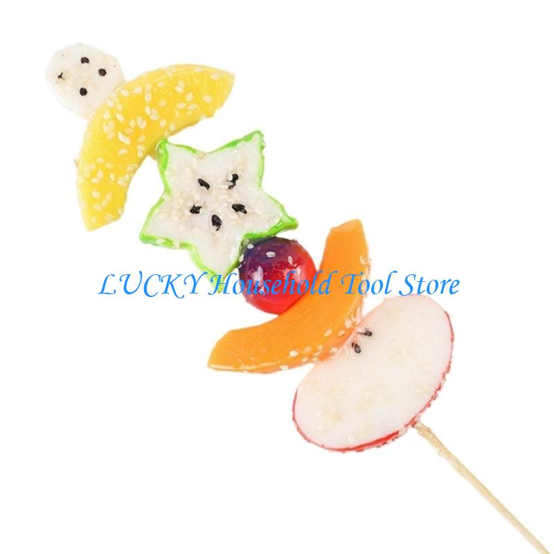 J0MC Realistic Fruit Sugar-Coat Haws Artificial Fruit Artificial Candied Haws for Photography Props Birthday Decortions