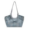 Simple Color Solid Ladies Bag Zipper Closure Interior Pockets Casual Travel Bags