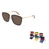 Gucci Fashion Retro Series Full Frame Irregular Shape Sunglasses Unisex sunglasses GG0673S