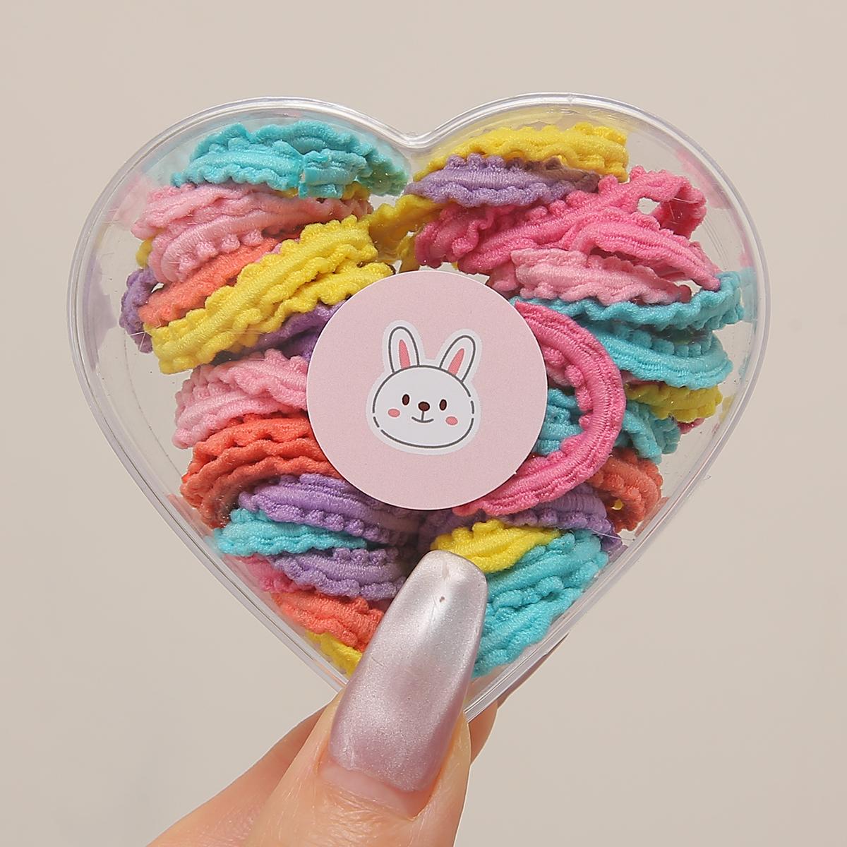 

50 шт. Симпатична міцна пов’язка для волосся, кільце для волосся, мотузка для дівчаток, дітей, мила гумка, аксесуари для волосся