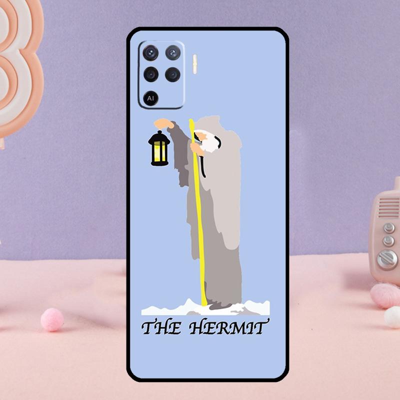 

Tarot Card The Hermit Phone Case For Oppo A18 A38 A58 A78 A98 A74 A94 A54 A40 A60 A80 A16 A76 A96 A15 A57S A17 A77 OPPO A80 5G