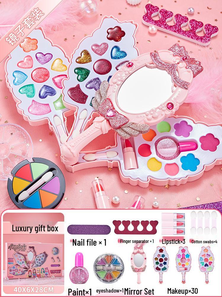 Kids' Makeup Set for Ages 3-6: Genuine Girls' Playhouse Toy with Lipstick 012/013