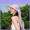 Summer Sun Protection Hat With Wide Brim Foldable Lightweight For Women