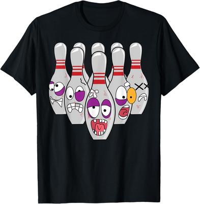 Funny Bowling Pins Novelty | Cute Bowler Gift For Men Women T-Shirt