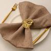 1-8PCS 2026 Ramadan Kareem Napkin Rings, Gold Bismillah Napkin Holder for Eid Mubarak, Ramadan Table Supplies and Decorations