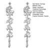 Long Tassel Earrings Zircon Hoop Earrings Rhinestone Earrings Chic Elegant Stud Earrings Stylish Jewelry for Women