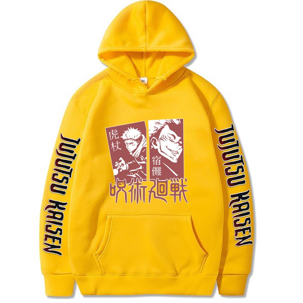 Jujutsu Kaisen Anime Graphic Printed Hoodies Vintage Oversized Hooded Sweatshirt Long Sleeves Hoodie Men Women Clothes