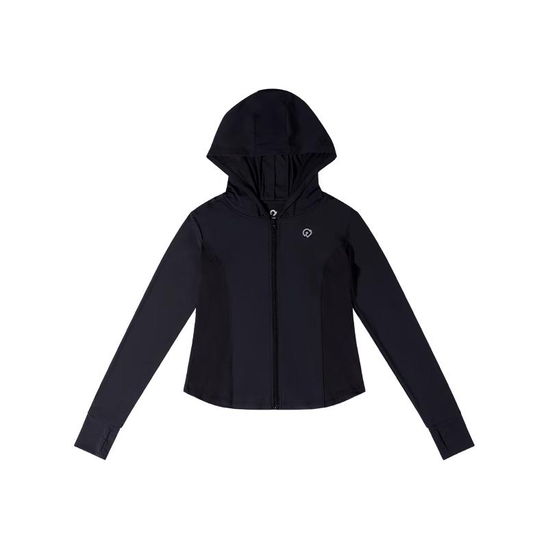 Girls' Breathable Ice Silk UPF50+ Sun Protection Hooded Jacket