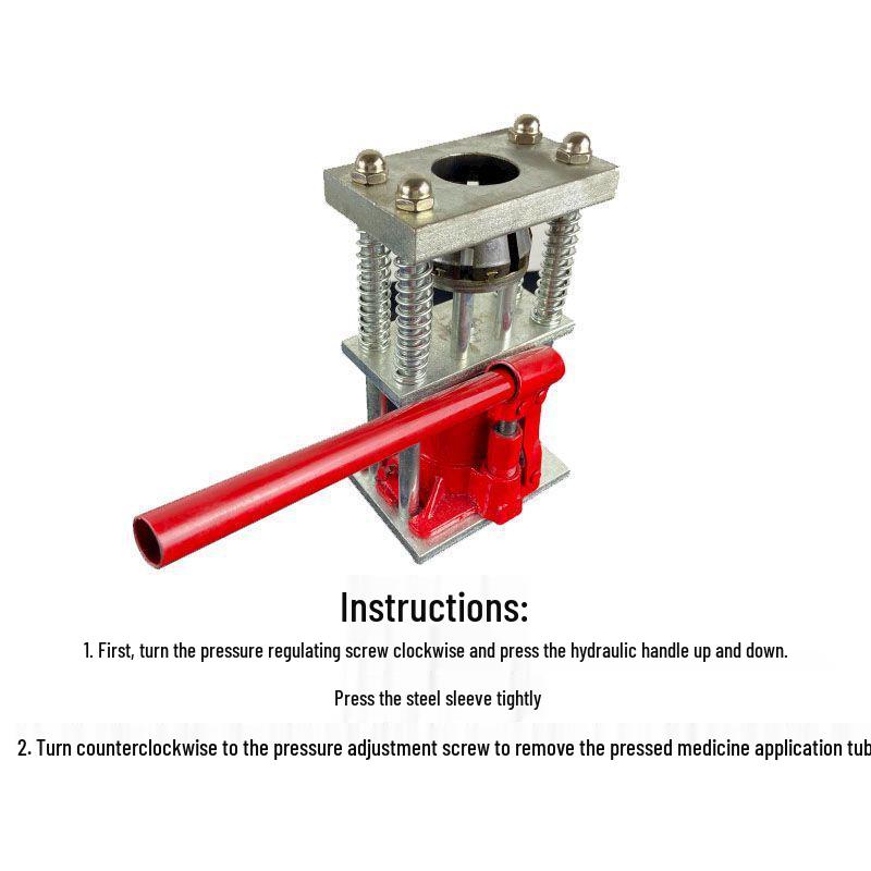 Hydraulic High-Pressure Pipe Crimping Tool and Connector Sleeve