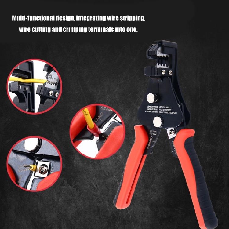 3 In 1 Electric Stripping Pliers Cable Wire Cutting Accurate Ethernet Cord Stripping Suitable for Household Maintenance