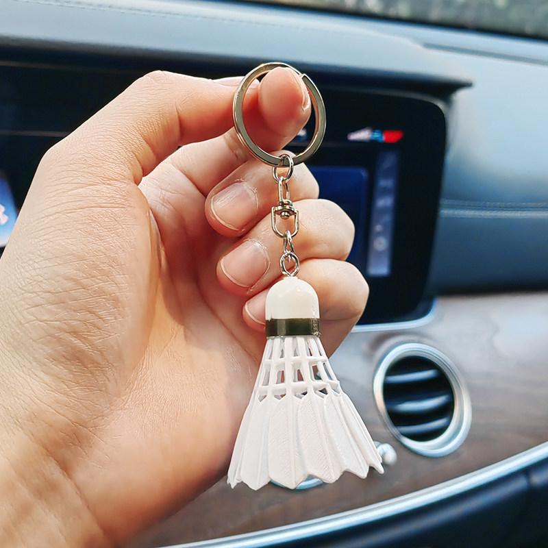 Creative Badminton Whistle Keychain: Small Sports Gift & Student Ornament
