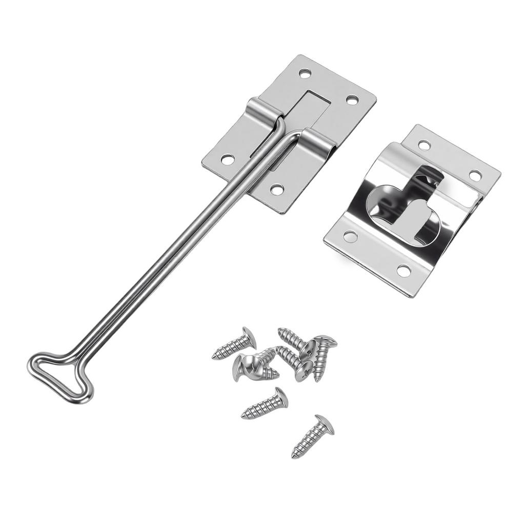 RV Door Holder Stainless Steel T Trailer Door Holder Catch for Trailers Camping Vehicle Trucks