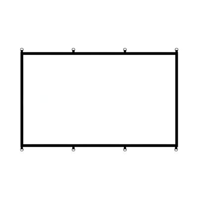 Portable 16:9 D Rings Movie Screen With Polyester Material For Indoor Outdoor Projection Easy Setups And Foldable Design