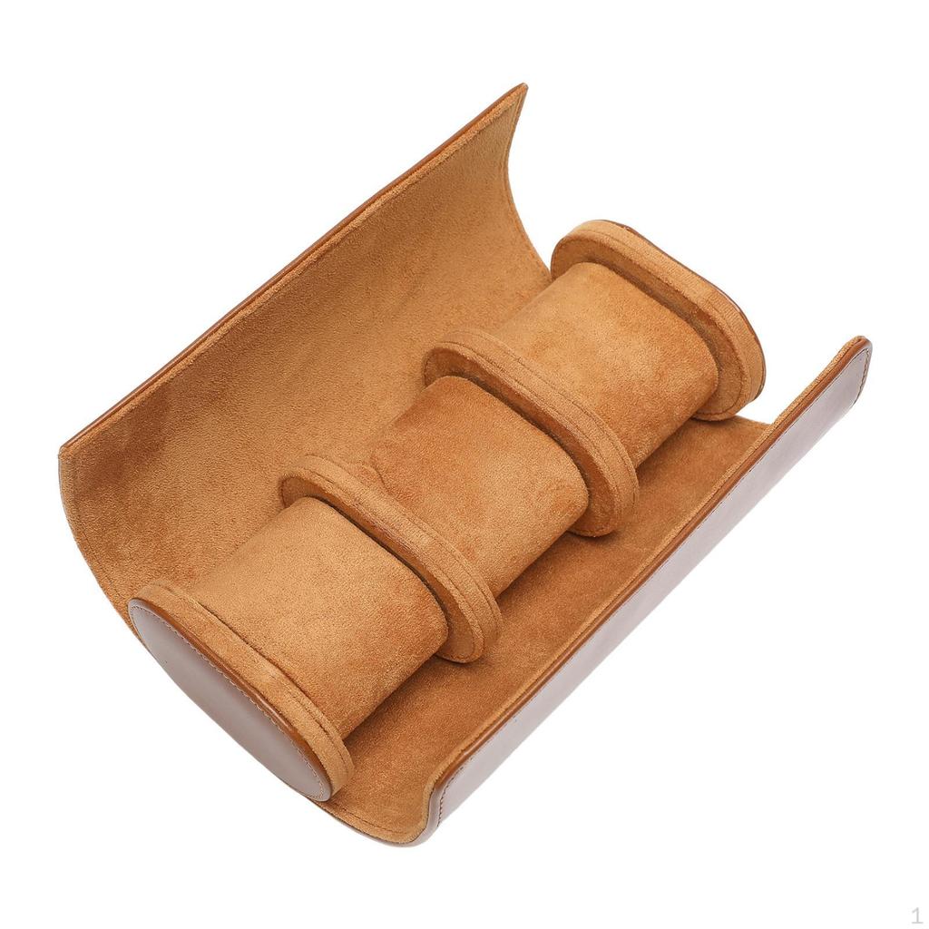 Watch Roll Travel Case Display Container Portable Multifunctional Protection Holder for Gift