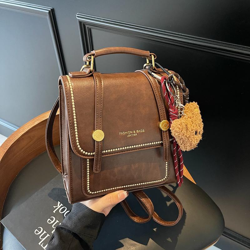 Design sense niche bag women's casual backpack handbag retro going out backpack