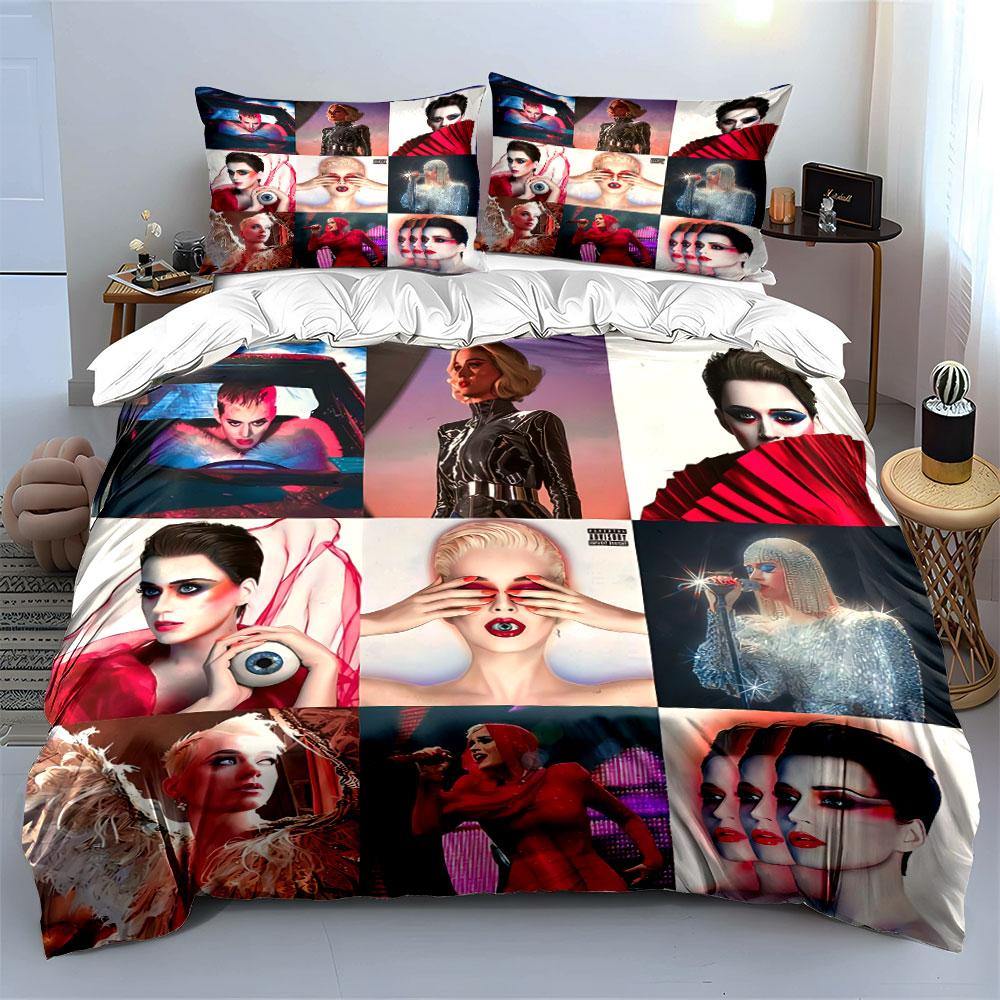 Bold Artistic Fashion Collage Bedding Duvet Cover Set Duvet Cover Pillowcases  (1*Duvet Cover 2*Pillowcases, without duvet insert)