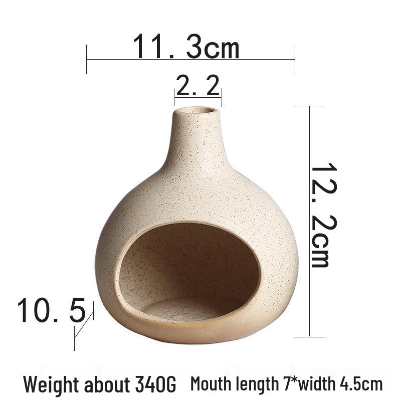 Sage & Cedar Incense Burner - Small Demagnetizing Fireplace for Purification