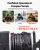 Wciągarka elektryczna 1134 kg, Wciągarka 12V DC do ATV/UTV z liną syntetyczną 4,8 mm x 12 m i przewodowym pilotem zdalnego sterowania, Wodoodporność IP55, Rolka prowadząca z aluminiową obudową
