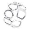 Stainless Steel Rings For Women Men Water Ripples Rainbow/Gold/Silver Color Ring Engagement Fashion Jewelry Party Bague Mujer